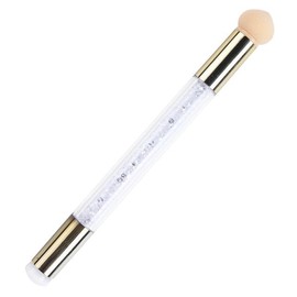 White Nail Stamping Plate Set Silicone Sponge Brush Flower Polish Transfer Stencils Geometry Template Double-Sided Head Stamper Polishing Drawing DIY Nail Art Manicure Tool Nail Art Accessories Pen