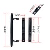 Flush Mount Non-Keyed Sliding Glass Patio Door Lock Handle Set