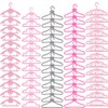 E-TING 60 Pcs Mini Doll Clothes Hangers - Plastic Mixed