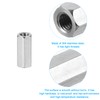 sourcing map M5x0.8mm Coupling Nuts, 5 Pcs 304 Stainless Steel