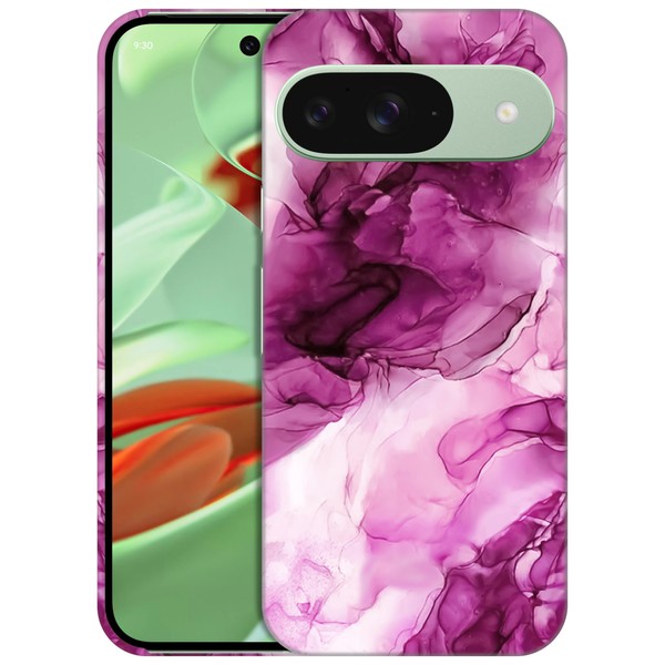 SuzaCase for Pixel 9/9 Pro Case - Abstract Marble Pink