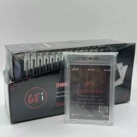 Game Time International GTi 130pt magnetic one touch box with inner sleeves + pack of outer sleeves