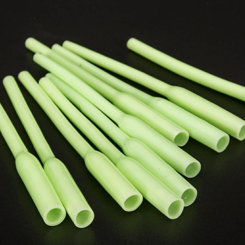 Generic 10pcs Fishing Sleeve Tubes Glow In Dark Rig Hook
