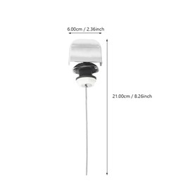HOMSFOU 2pcs Toilet Flush Lever Aquadis Handle Toilet Push Button Parts Arm Front Water Tank Maintenance Rod