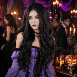Long Purple Braided Ponytail Wig for Cosplay – Synthetic Clip-On Hairpiece for Halloween, Anime Costumes & Themed Parties