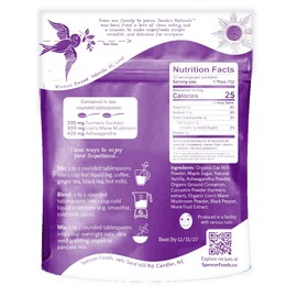 Daily Superfood Blend for Coffee, Tea & Smoothies | Dairy-free | Spiced Latte with Cinnamon & Vanilla | Turmeric, Lion's Main Mushroom & Ashwagandha | Oat Milk Based