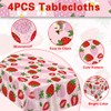 Erdbeer-Tischdecke, Erdbeer-Tischdecke, Erdbeer-Party-Tischdecke, Erdbeer-Tischdecke, Erdbeer-Tischdecke, 130 x 213 cm, für