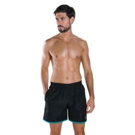 Speedo Colour Block Swim Shorts - Black/Parasailing, X-Small