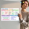 TMS Magnetic Monthly Calendar, Weekly Planner and Daily Organiser for