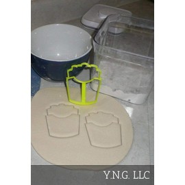 FRENCH FRIES FAST FOOD MEAL HOT FRIED POTATO STRIPS LUNCH DINNER SPECIAL OCCASION COOKIE CUTTER BAKING TOOL MADE IN USA PR2906