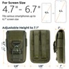 WYNEX Tactical Molle Phone Pouch with Compass Buckle, Tactical Phone