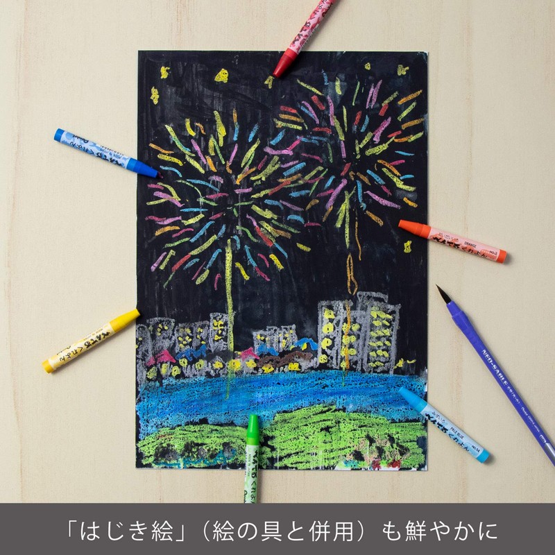 Pentel Crayons, PTCR-12 Crayons, 12 Color Set, Instructions Included