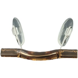 Transparent Original Universal Nose Bridges in Brown & Comfort Pads for Switch It! Glasses - Perfect Fit, Skin-friendly, Durable, brown