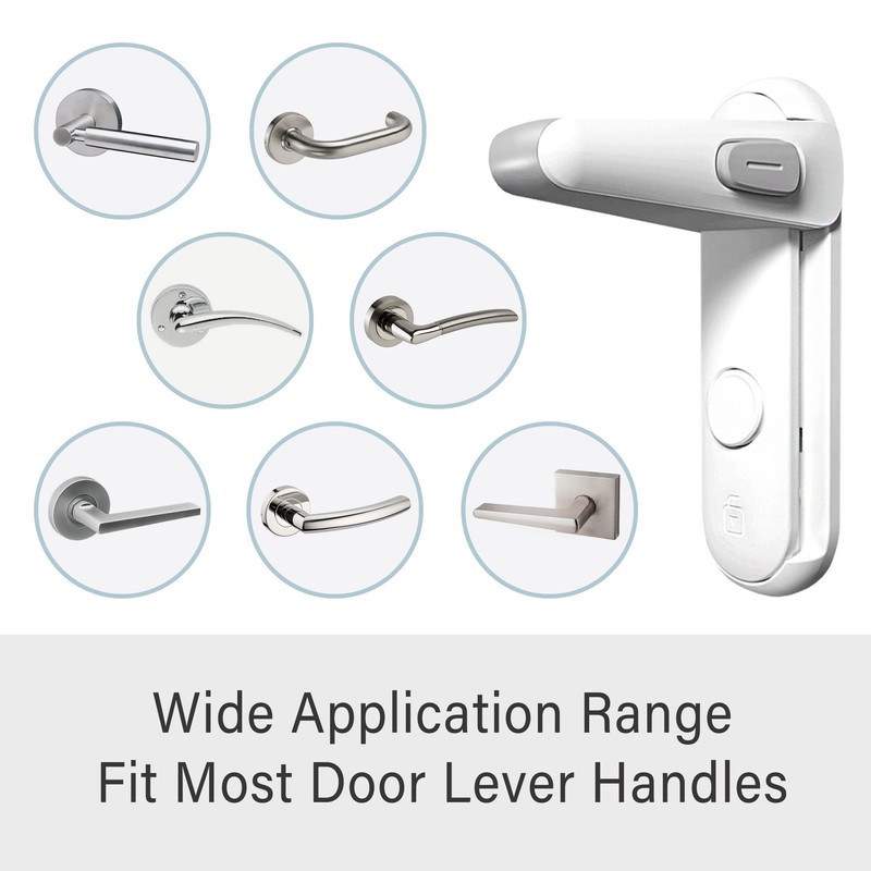 Childproof Door Lever Lock, Baby Proofing Door Handle Lever, Door