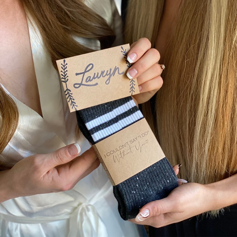 Boutique Bridal Party Bridesmaid Socks Women | Bridesmaid Proposal Gifts
