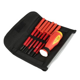 YUMILI Electrician Screwdrivers Set, 7pcs Multifunction Insulated Slot Cross Electrician Screwdrivers Set Bit Size SL3/SL4/SL5/SL6/PH1/PH2