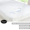 SCHLAFWOHL SILVER Wasserdichter Matratzenschoner • Matratzenschutz • Topper 90 x