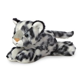 Aurora, 31367, Mini Flopsie Snow Leopard, 8In, Soft Toy, Black and White