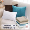 Simmore Decorative Throw Pillow Covers 18x18 Set of 2, Soft