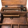 SCHOONER BAY 10-1/2" Colonial Style Distressed, Teak Wood Writing Box