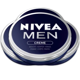 Nivea Men Creme Pack of 4 (4 x 75 ml), Intensive Everyday Face, Body and Hand Cream with Vitamin E, A Moisturising Cream for The Whole Body