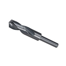 CoCud Reduced Shank Drill Bit 21 mm Cutting Edge 1/2 Inch Shank Nitride Coated High-Speed Steel 6542 Twist Drill Bit - (Application: for Stainless Steel Metal Wood)