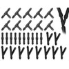 Lhbwhiz 30 Pieces Windscreen Washer Connector Set, Universal Straight T-Piece