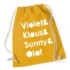 Hippowarehouse Violet&Klaus&Sunny&Olaf Drawstring Cotton School Gym Bag 37cm x 46cm,