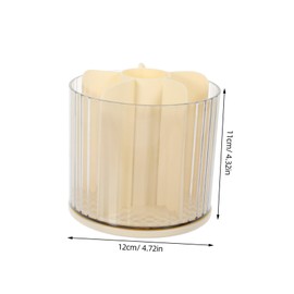 DOITOOL Compartment Rotating Desktop Organizer Multi Purpose Cosmetic Brush and Stationery Holder for Office Home Vanity Neat Storage Soft