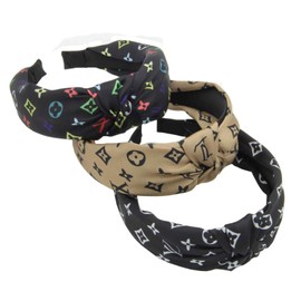 AKarrLili Hair bands Classic pattern 3 in 1 Soft and comfortable hair bands Styling Fixed hairstyle for women - L