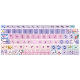 Cute Silicone Keyboard Cover for Dell Latitude 3000 3340 13.3"(2023), Dell Latitude 5320 5330 5340 5350 13.3", Dell Latitude 7320 7330 7340 7350 13.3", Cute Bunny