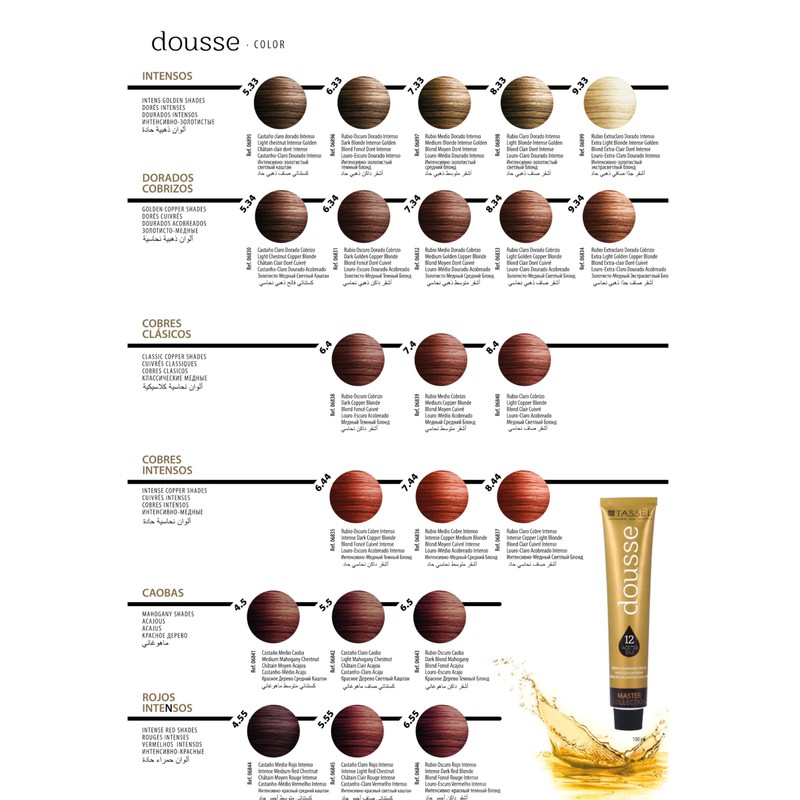 TASSEL DOUSSE Professional Hair Dye 12 Natural Oils for Women