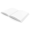 Hayes Hardcover Blank Book, White, 28 pages (14 sheets), 6"W