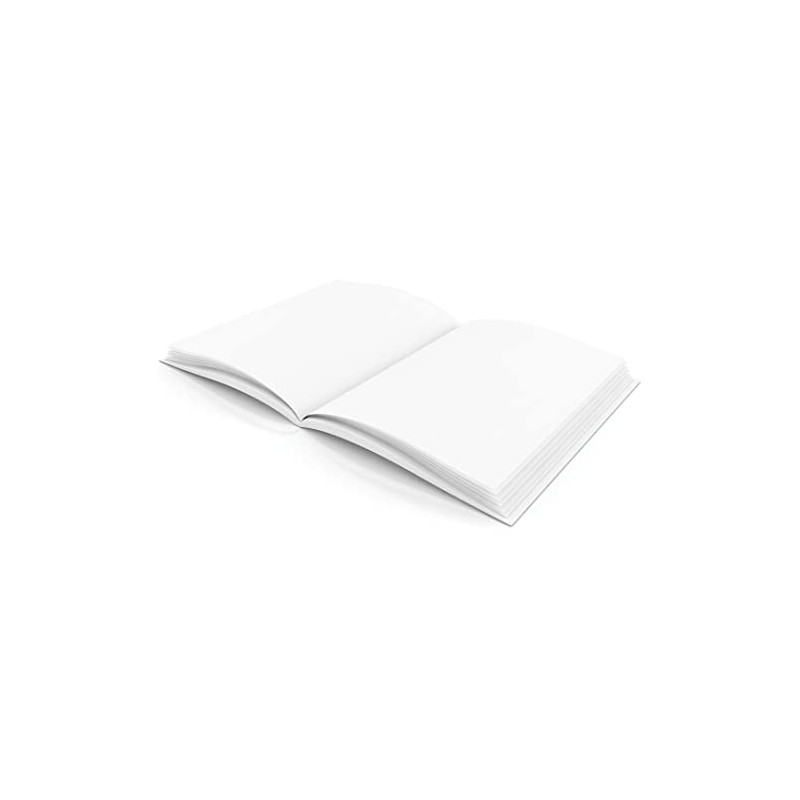 Hayes Hardcover Blank Book, White, 28 pages (14 sheets), 6"W