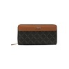 L.CREDI Filiberta Wallet with Label Applications, brown, Modern, elegant