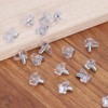 sourcing map 100Pcs 5mm Shelf Support Peg, Clear Plastic Shelf
