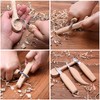 DIRBUY 6Pcs Spoon Carving Wood Blanks, Beech and Walnut Unfinished