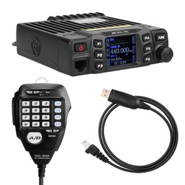 Retevis RT95 Mobile Ham Radio, Dual Band Mobile Radio, Chirp, Dual Speaker, Rotatable LCD Display, 2m 70cm Ham Radio Base Station, Mobile Transceiver with Cable