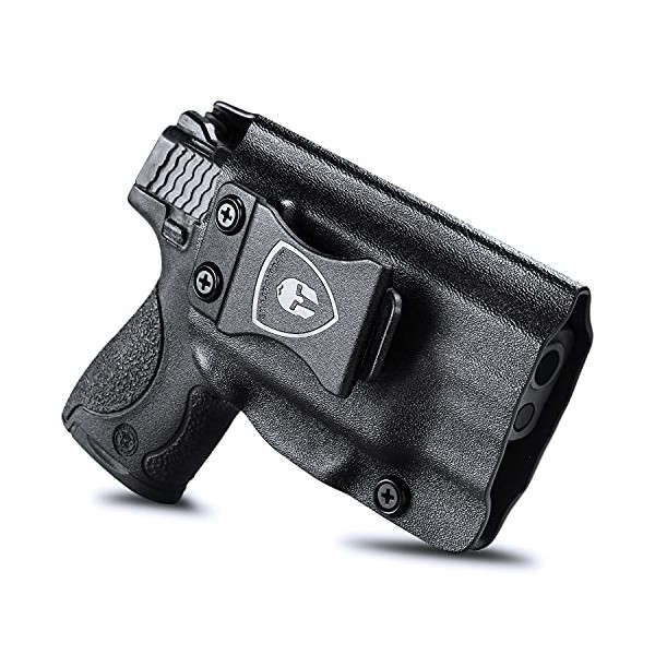 M&P Shield 9/.40 w/ Integrated Crimson Trace Laser Holster Only, Not Fit Any External Sights! Inside Waistband Concealed Carry Holster for Men/Women, Adj. Cant & 'Posi-Click' Retention, Right Hand