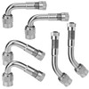 6-Pack Valve Stem Extenders, Mellbree 45 Degree 90 Degree 135