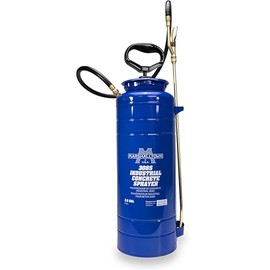MARSHALLTOWN Industrial Concrete Sprayer, 3.5 Gallon Pump Sprayer, Brass Wand, Spray Solvents and Releases, 308S
