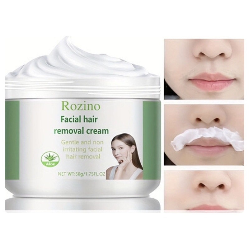Rozino 3 Facial Hair Removal Aloe Vera Cream 1.75 FL