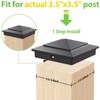 12 Pack Pyramid Aluminum Post Caps for 4x4 Wood Posts
