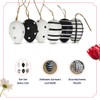 HEITMANN DECO Hanging Eggs Set of 6 Black / White