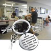 BAUNA Hairdresser Keychain Hair Stylist Appreciation Gifts Never Underestimate The