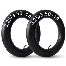2 Pack 3.25/3.50-10 Inner Tubes 3.50x10 3.5-10 Scooter Tube with Bent Valve Stem for E-Scooters Pit Dirt Bike Motorcycle Tricycles XR50 XR50R XR70 CRF50 CT70 EZ90 PW50
