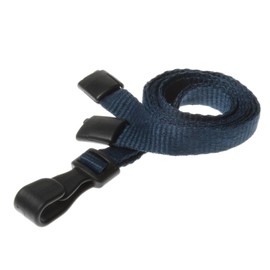 Customcard ltd 10 x Navy Neck Lanyard for ID Badges with Safety Breakaway Clip