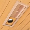 Estink Wooden Sauna Room Air Vent, Cedar Rectangle Adjustable Steam