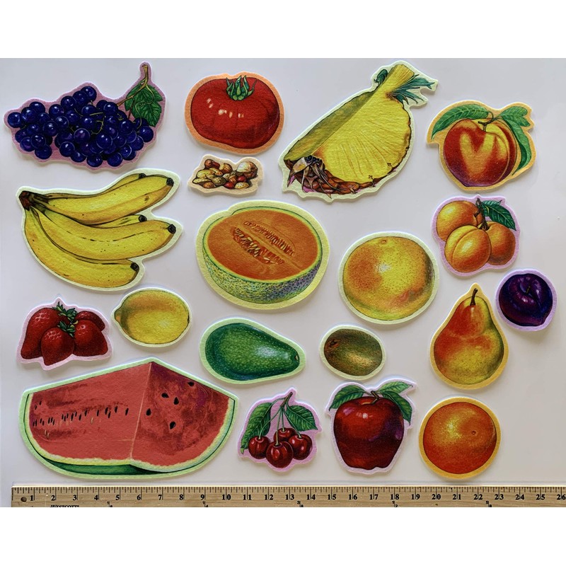 Story Time Felts 36 Piece Fruit, Nuts & Vegetable PRECUT