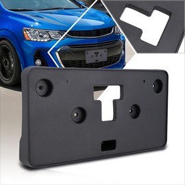 [1 Pack] Car Front License Plate Frames Mounting Bracket Tag Holder Compatible with 17-20 Chevy Sonic,Matte Black